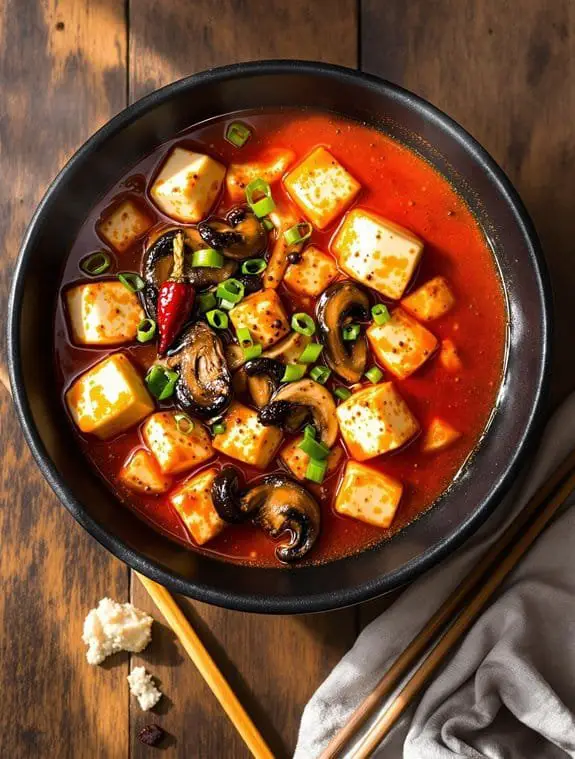 Spicy Sichuan-Style Vegetarian Mapo Tofu Recipe