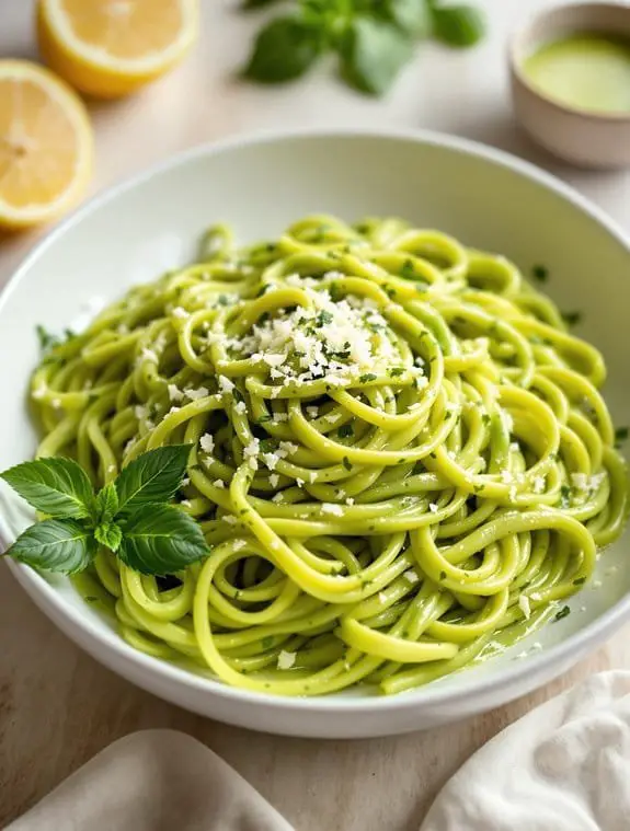 silky avocado pasta recipe