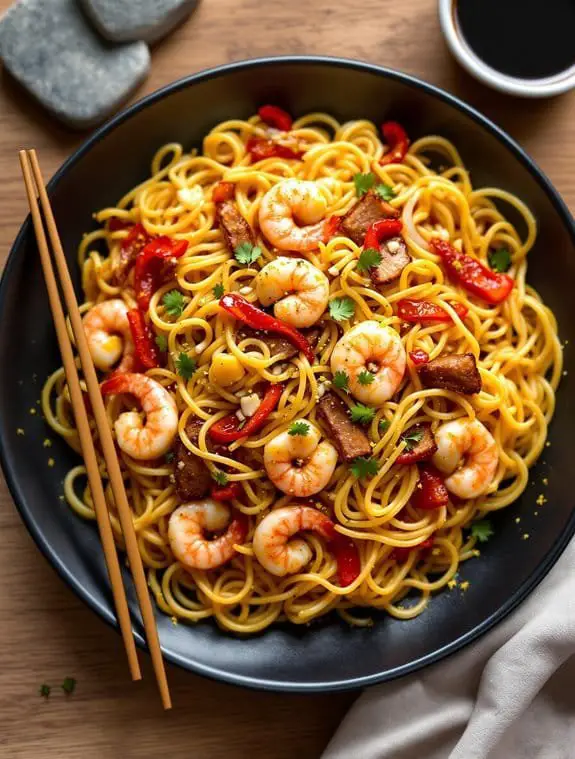 Quick & Aromatic Singapore Street Noodles Recipe