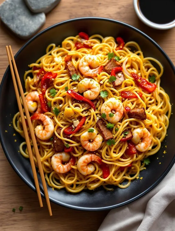 Quick & Aromatic Singapore Street Noodles Recipe