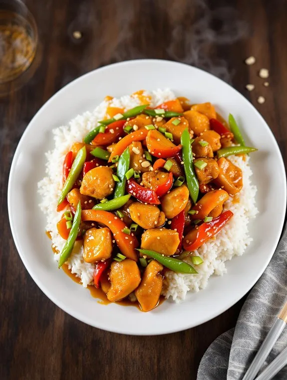 sizzling flavorful chicken stir fry
