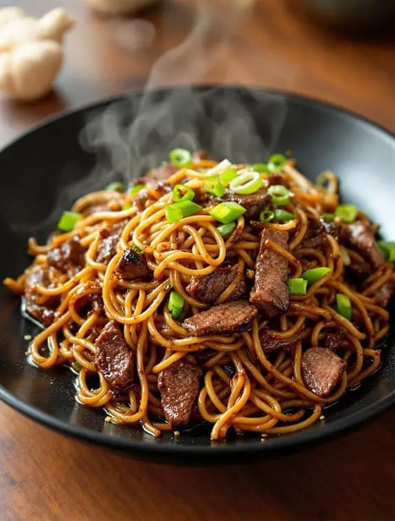 sizzling restaurant style beef chow fun