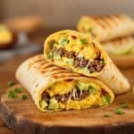 sizzling spicy morning burritos
