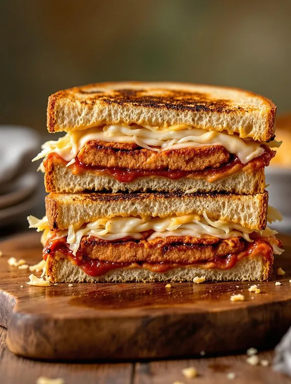smoky tempeh reuben sandwich