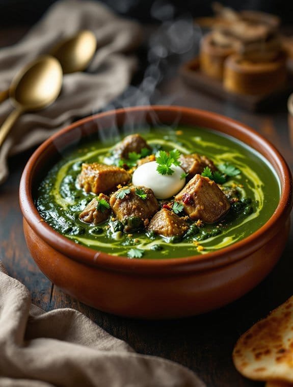 soulful indian lamb saag