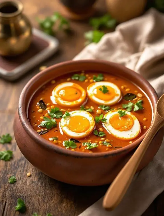 south indian egg curry preparation