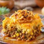 southwest cornbread taco casserole