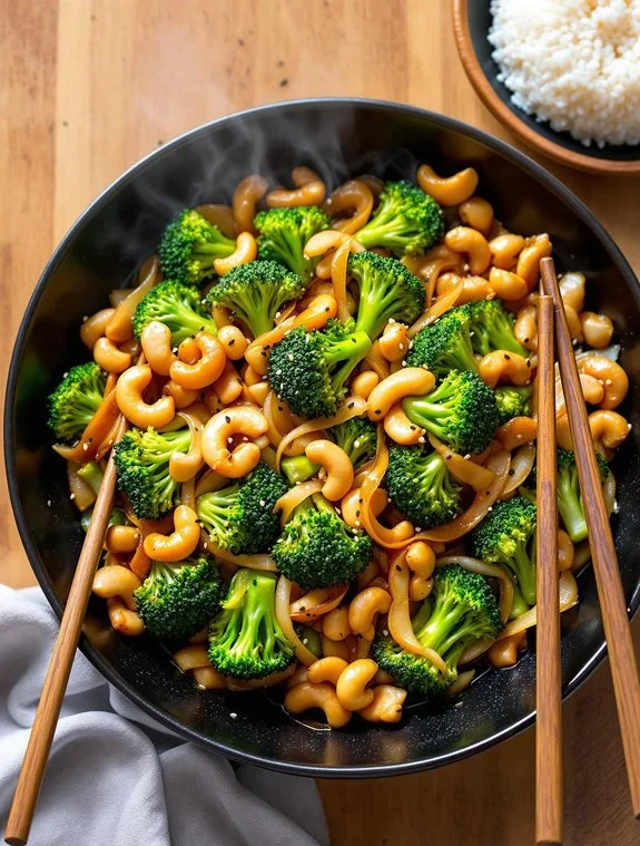 Sizzling Cashew Veggie Stir-Fry Recipe