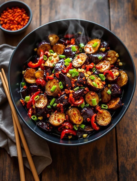 Fiery Asian Eggplant Stir-Fry Recipe