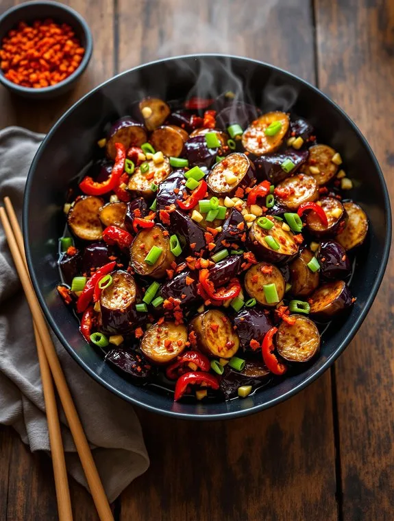 Fiery Asian Eggplant Stir-Fry Recipe