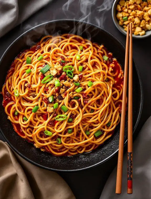 Sizzling Garlic-Chili Udon Noodles: Spicy Asian Recipe
