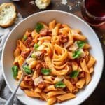 spicy italian sausage pasta