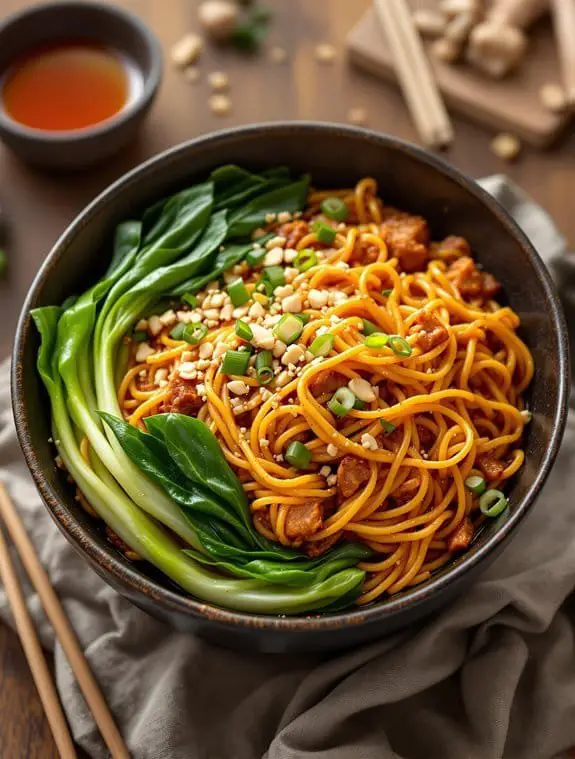 spicy sichuan dan dan noodles