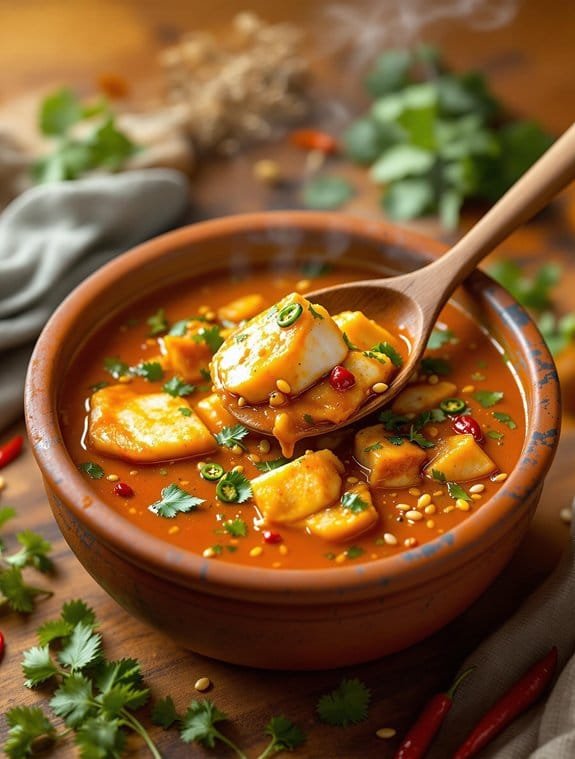 spicy south indian fish curry