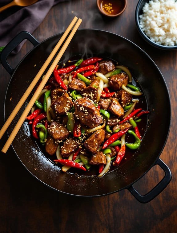 Fiery Homemade Szechuan Beef Recipe