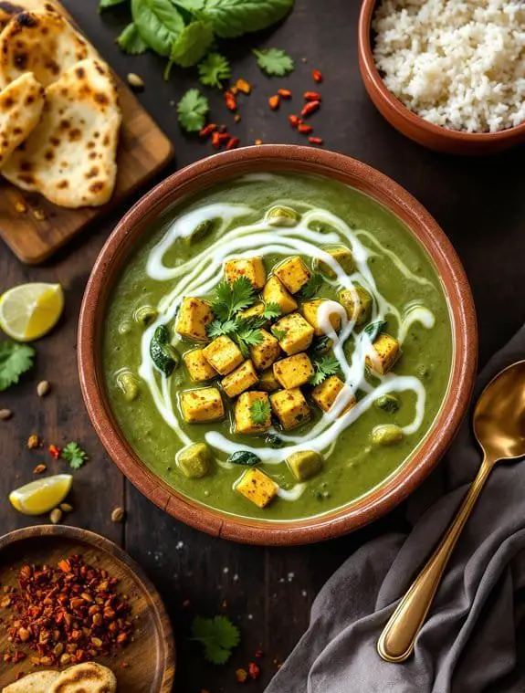 Creamy Restaurant-Style Spinach Tofu Curry Recipe
