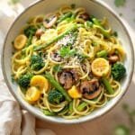 spring garden pasta primavera