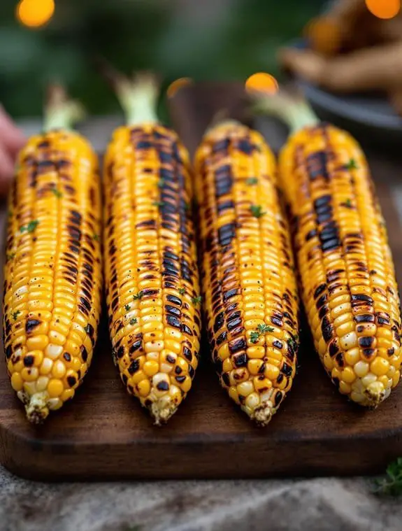 sweet and smoky grilled corn
