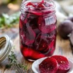 sweet and tangy pickled beets