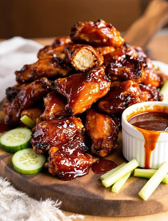 sweet sticky asian wings