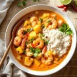 thai shrimp pineapple curry