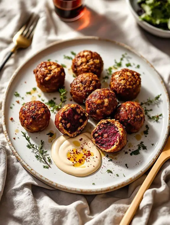 Hearty Plant-Based Beetroot Meatballs Recipe