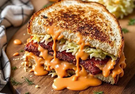 vegan tempeh reuben sandwich recipe