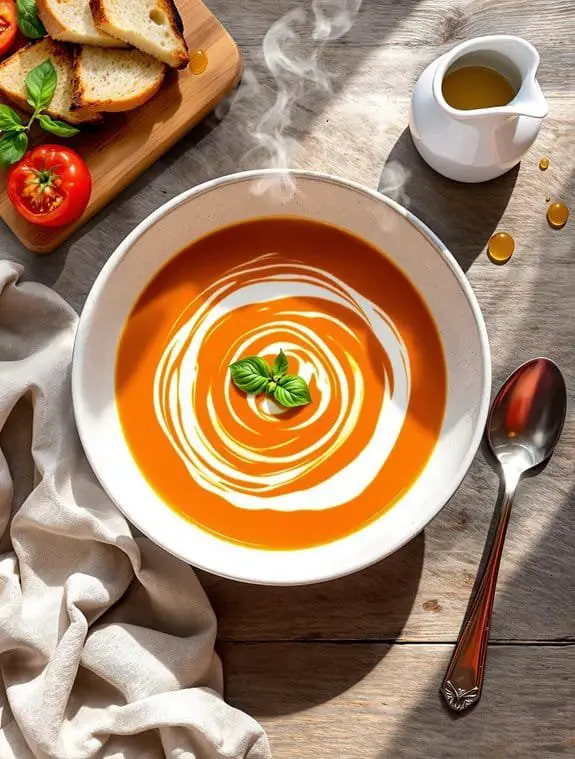 Cozy Vegan Tomato Basil Soup Recipe From Scratch