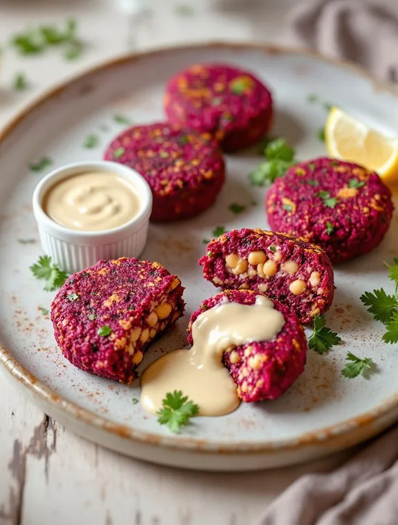 vibrant beetroot falafel recipe