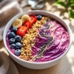 vibrant berry banana smoothie