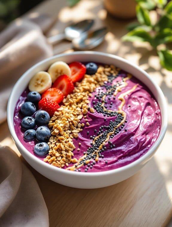 vibrant berry banana smoothie