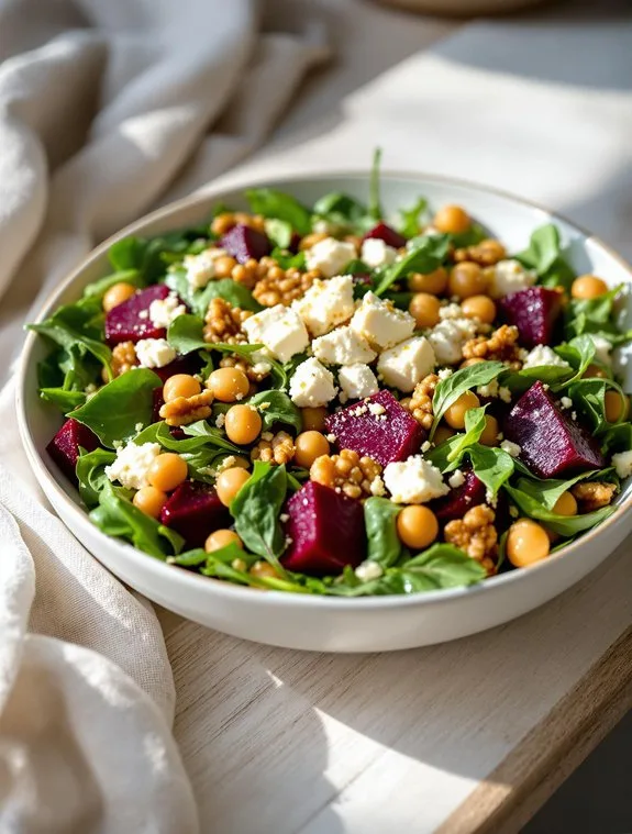 vibrant mediterranean beet salad