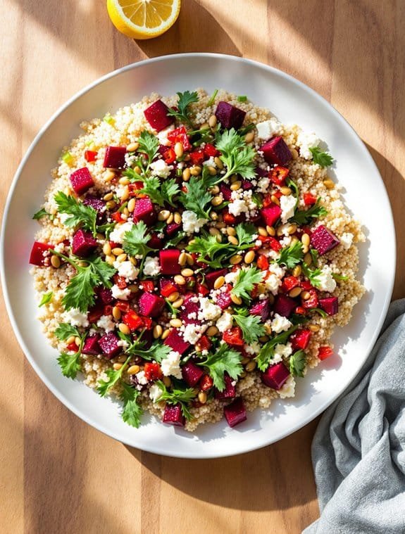 Quinoa Beet Salad Recipe: Farm Colors