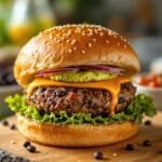 zesty homemade black bean burgers
