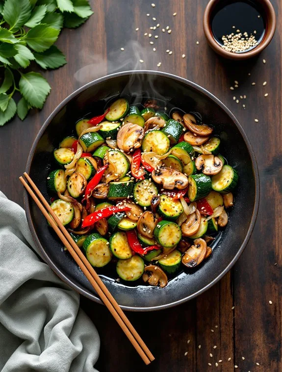 Quick & Savory Zucchini Mushroom Stir-Fry Recipe